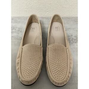 SAS Tripad Loafers 9M Beige Nubuck Leather Tripad Comfort Moccasin Shoes